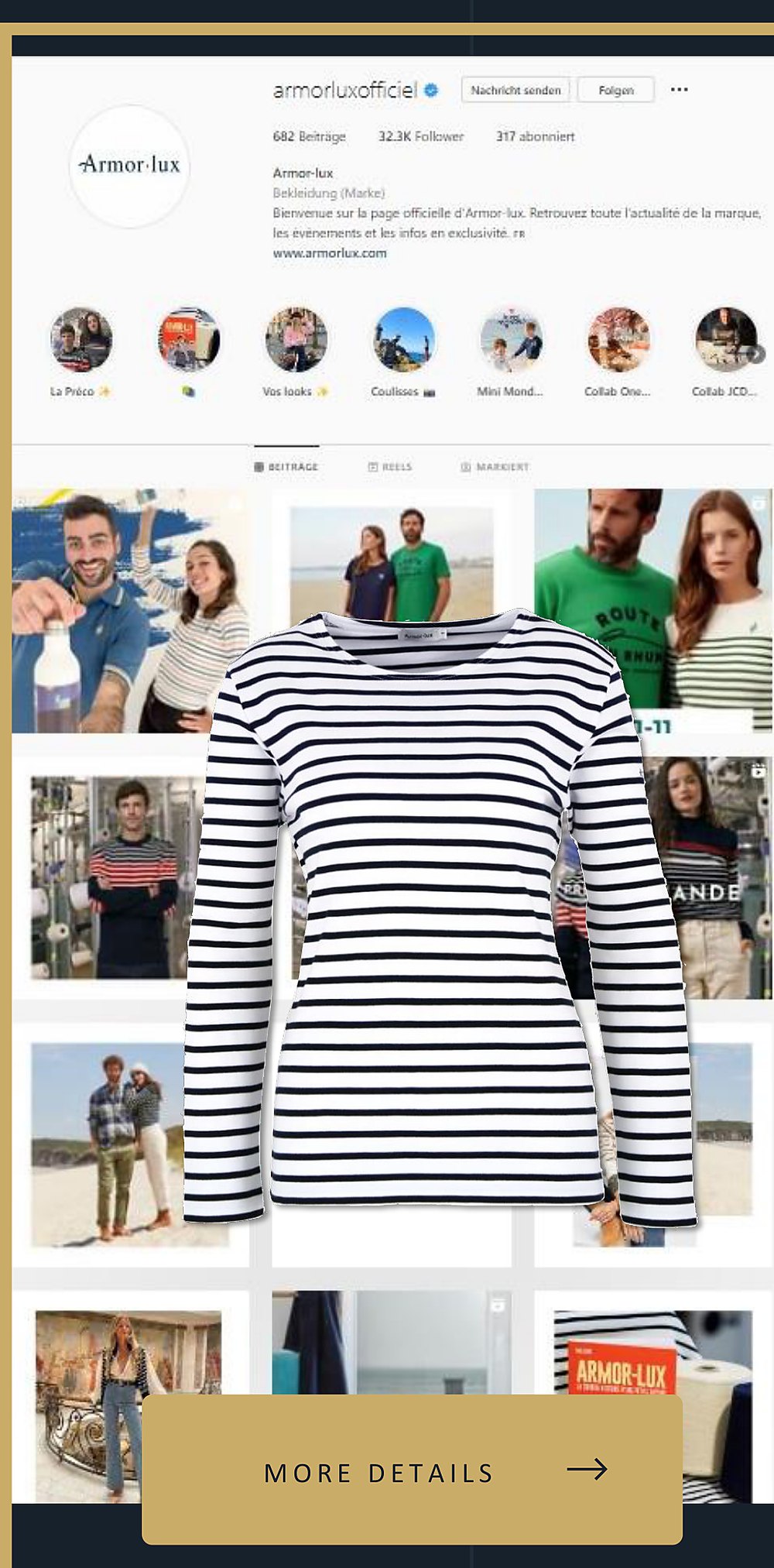 Armor Lux — brand page from the season presentation