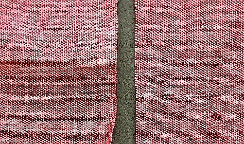 Dyed sample judged against the grey scale