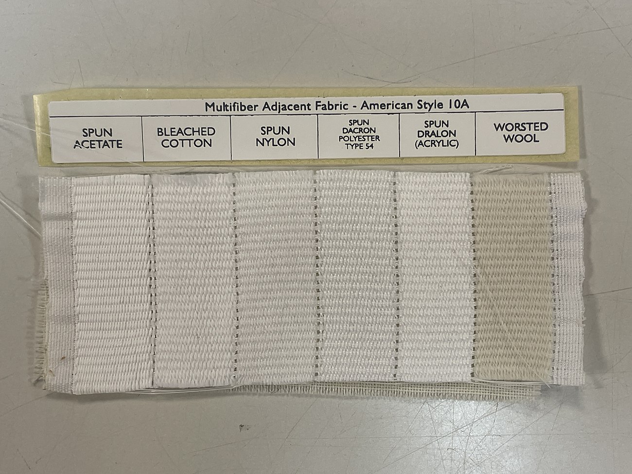 Multifibre adjacent fabric, American Style 10A