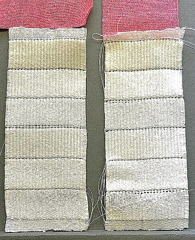 Multifibre accompanying fabric after the 60 °C wash