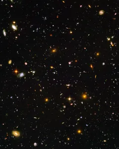 The Hubble Ultra Deep Field &mdash; thousands of galaxies in one patch of sky