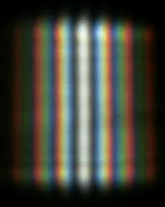Interference fringes from a double-slit experiment