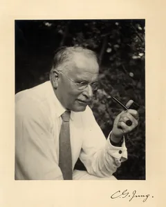 Carl Gustav Jung, signed studio portrait